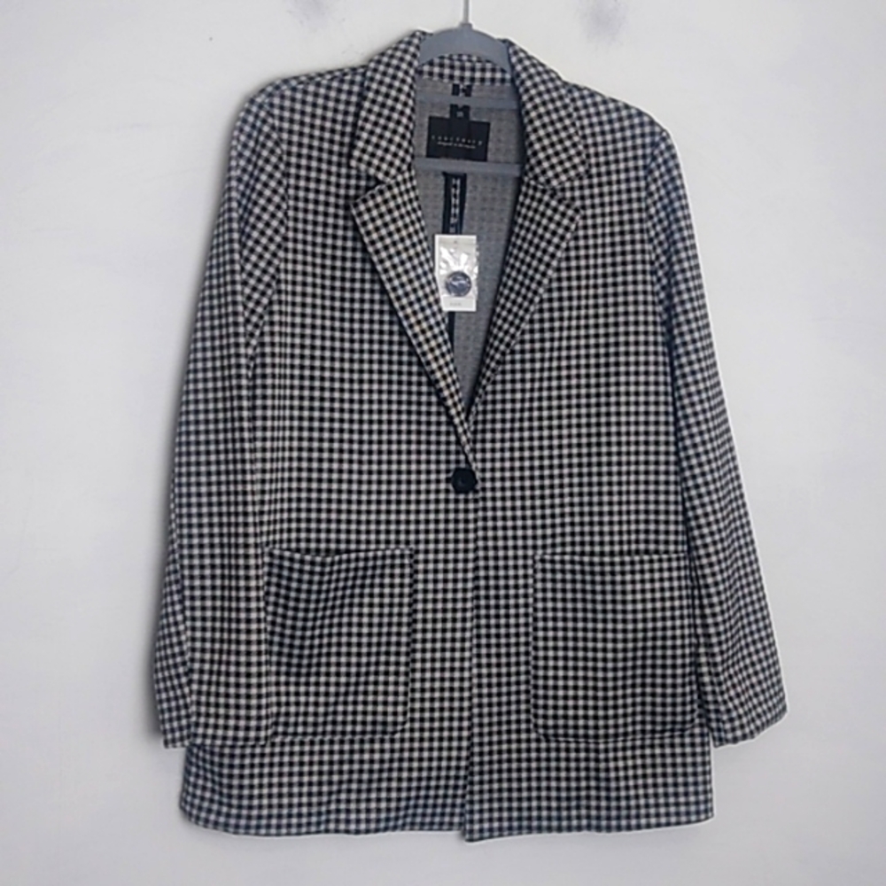 Sanctuary Womens Allie Drifter Jacket size small New NWT Black White Blazer